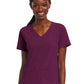 Women's Three-Pocket Mock Wrap Top - 4521 - Wine