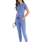 Women's One-Pocket V-Neck Tuck-In Top - 4530 - Ceil Blue