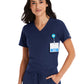 Women's One-Pocket V-Neck Tuck-In Top - 4530 - Navy