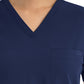 Women's One-Pocket V-Neck Tuck-In Top - 4530 - Navy
