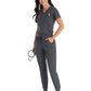 Women's One-Pocket V-Neck Tuck-In Top - 4530 - Pewter