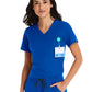 Women's One-Pocket V-Neck Tuck-In Top - 4530 - Royal Blue