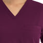 Women's One-Pocket V-Neck Tuck-In Top - 4530 - Wine