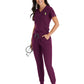 Women's One-Pocket V-Neck Tuck-In Top - 4530 - Wine