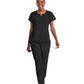 Women's Three-Pocket Notched Neck Dolman Top - 4540 - Black
