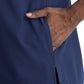 Women's Three-Pocket Notched Neck Dolman Top - 4540 - Navy