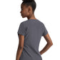 Women's Three-Pocket Notched Neck Dolman Top - 4540 - Pewter