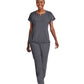 Women's Three-Pocket Notched Neck Dolman Top - 4540 - Pewter