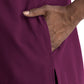 Women's Three-Pocket Notched Neck Dolman Top - 4540 - Wine