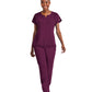 Women's Three-Pocket Notched Neck Dolman Top - 4540 - Wine