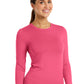 Women's Long Sleeve Underscrub Tee - 6609 - Hot Pink