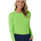 Women's Basic Long Sleeve Underscrub Tee - 6909 - Acid Lime
