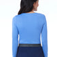 Women's Basic Long Sleeve Underscrub Tee - 6909 - Ceil Blue