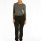 Women's Basic Long Sleeve Underscrub Tee - 6909 - Heather Grey