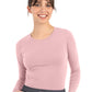 Women's Basic Long Sleeve Underscrub Tee - 6909 - Light Mauve