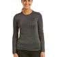 Women's Basic Long Sleeve Underscrub Tee - 6909 - Metallic Silver