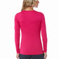 Women's Basic Long Sleeve Underscrub Tee - 6909 - Pink Peacock