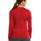 Women's Basic Long Sleeve Underscrub Tee - 6909 - Red