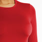 Women's Basic Long Sleeve Underscrub Tee - 6909 - Red