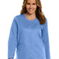 Women's Three-Pocket Round Neck Jacket - 7701 - Ceil Blue