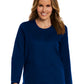 Women's Three-Pocket Round Neck Jacket - 7701 - Navy