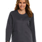 Women's Three-Pocket Round Neck Jacket - 7701 - Pewter