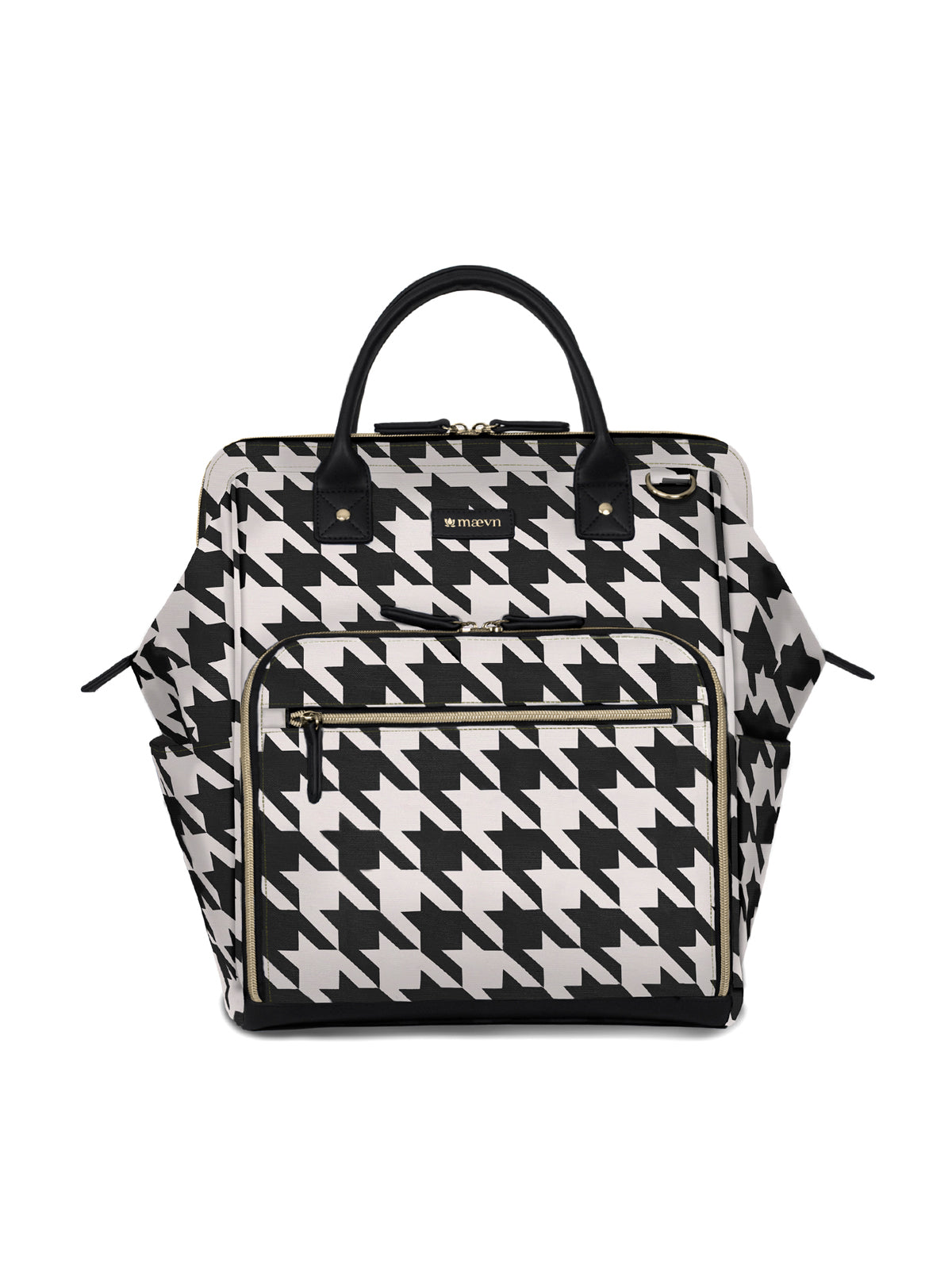 Water-Resistant Clinical Backpack - NB003 - Houndstooth