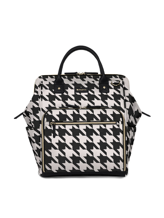 Water-Resistant Clinical Backpack - NB003 - Houndstooth