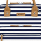 Water-Resistant Clinical Backpack - NB003 - Navy Stripe