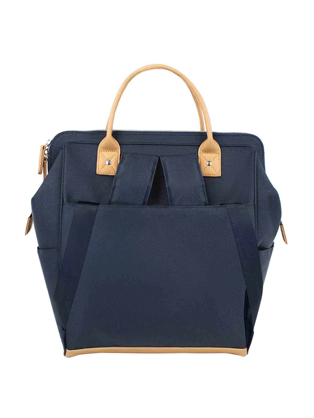 Silver Zipper Clinical Backpack - NB003S - Navy