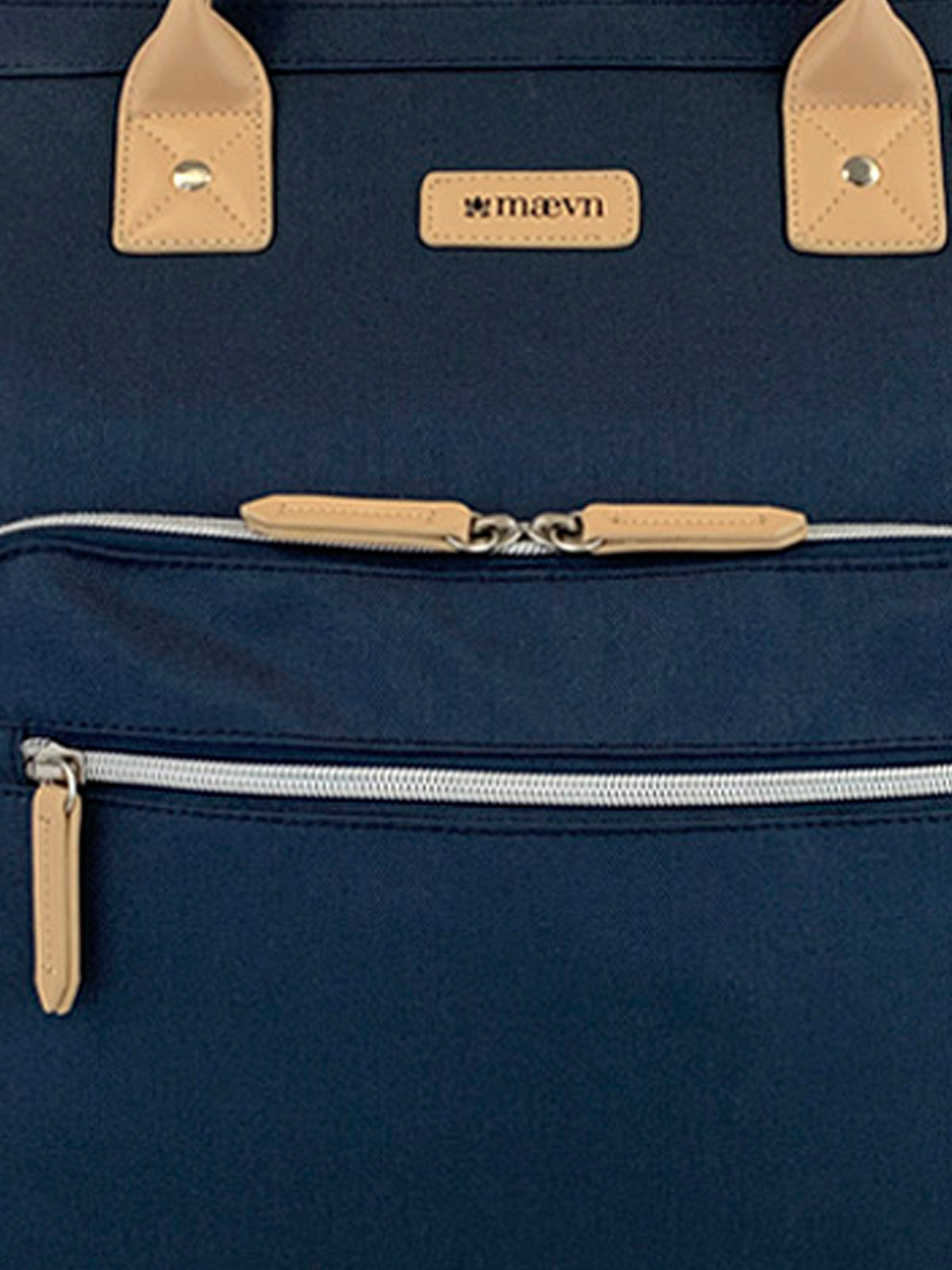 Silver Zipper Clinical Backpack - NB003S - Navy