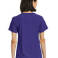 Women's Fitted One-Pocket V-Neck Top - SJ101 - Grape