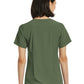 Women's Fitted One-Pocket V-Neck Top - SJ101 - Olive
