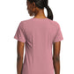 Women's Fitted Two-Pocket V-Neck Top - SJ102 - Dusty Rose