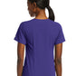 Women's Fitted Two-Pocket V-Neck Top - SJ102 - Grape
