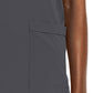 Women's Fitted Two-Pocket V-Neck Top - SJ102 - Pewter