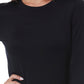 Women's Long Sleeve Underscrub Tee - SJ401 - Black