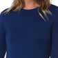 Women's Long Sleeve Underscrub Tee - SJ401 - Navy