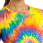 Women's Long Sleeve Underscrub Tee - SJ401 - Rainbow Tie Dye
