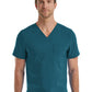 Unisex One-Pocket V-Neck Top - SJ501 - Caribbean
