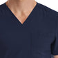 Unisex One-Pocket V-Neck Top - SJ501 - Navy