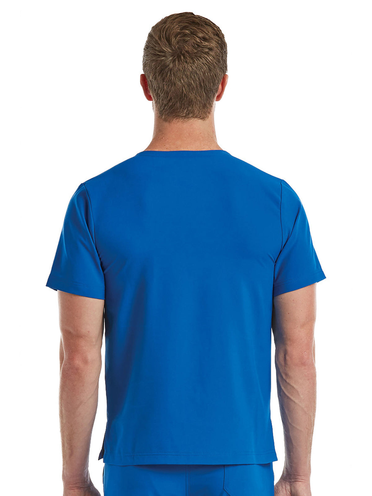 Unisex One-Pocket V-Neck Top - SJ501 - Royal Blue