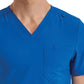 Unisex One-Pocket V-Neck Top - SJ501 - Royal Blue