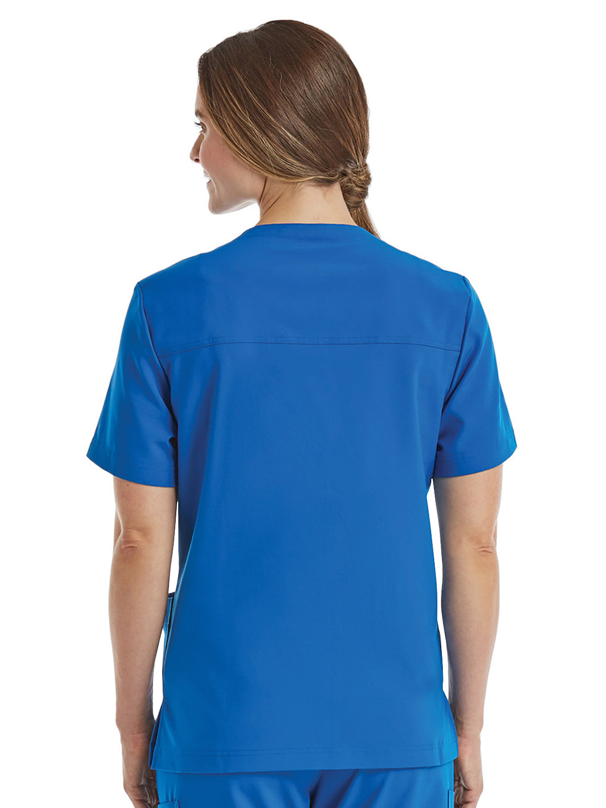 Unisex Three-Pocket V-Neck Top - SJ503 - Royal Blue