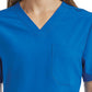 Unisex Three-Pocket V-Neck Top - SJ503 - Royal Blue