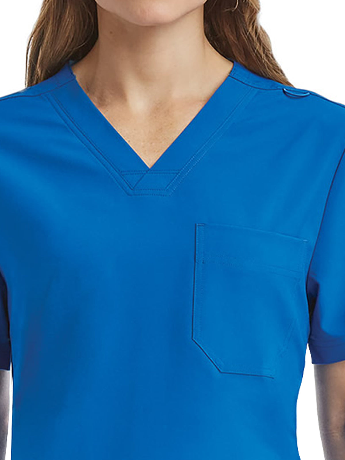 Unisex Three-Pocket V-Neck Top - SJ503 - Royal Blue