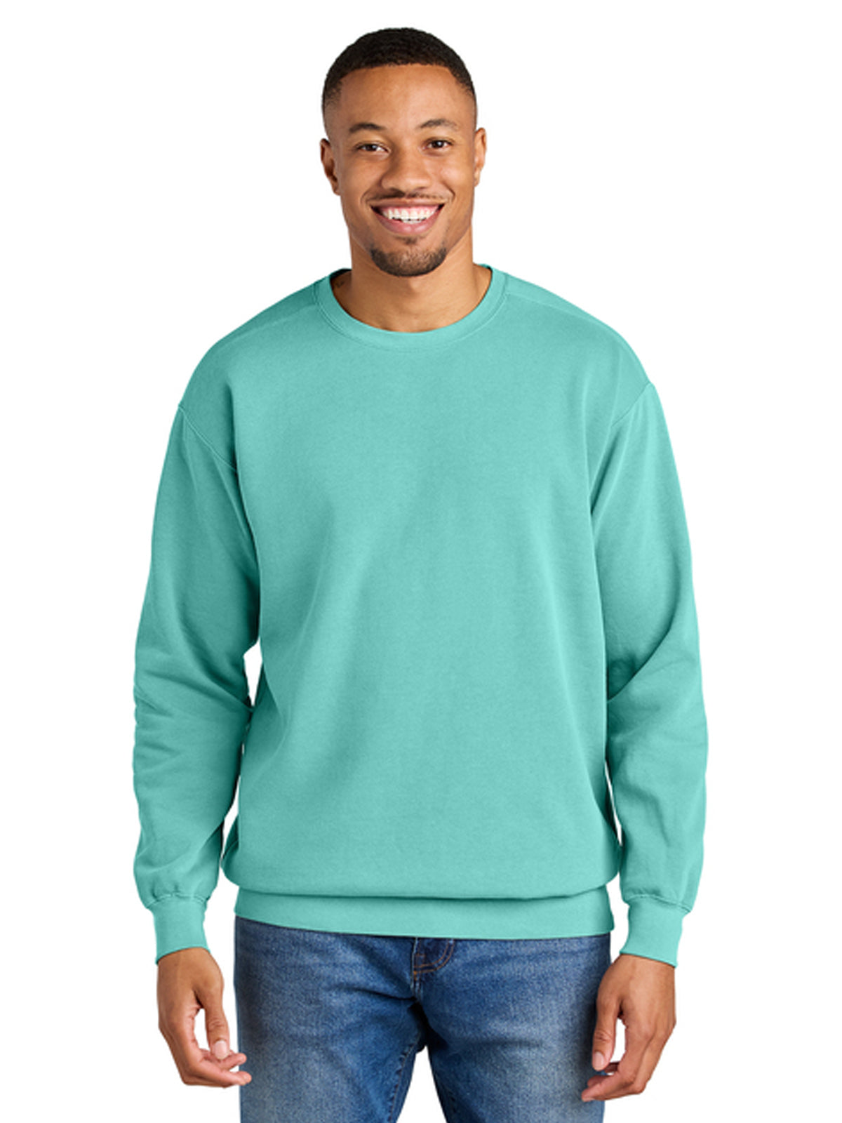 Men's Pocketless Crewneck Sweatshirt - 1566 - Chalky Mint