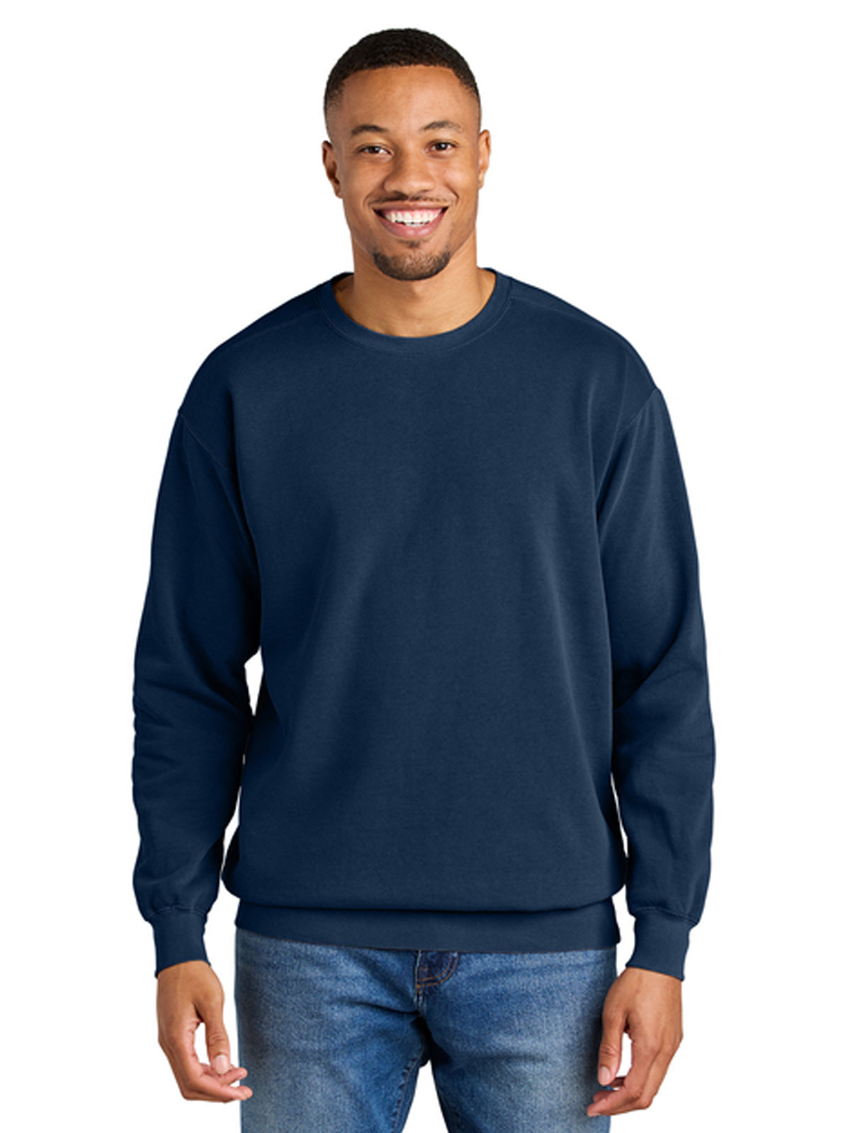 Men's Pocketless Crewneck Sweatshirt - 1566 - True Navy
