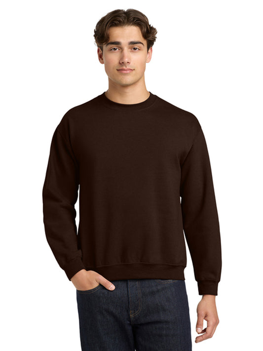 Men's Pocketless Crewneck Sweatshirt - 18000 - Dark Chocolate