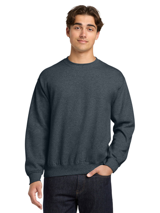 Men's Pocketless Crewneck Sweatshirt - 18000 - Dark Heather